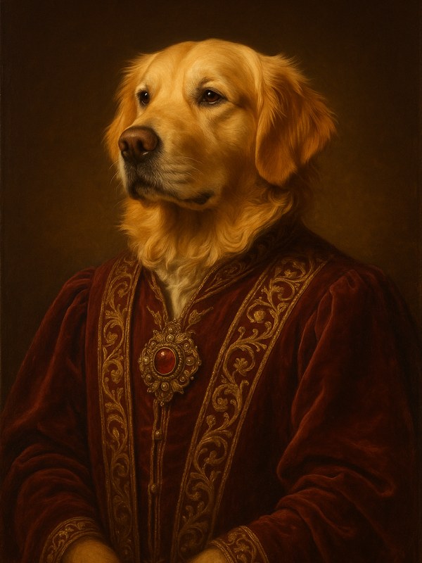 Renaissance Pet Portrait